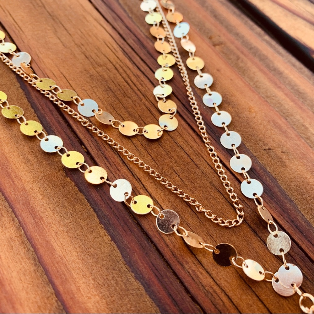 GOLD Lagertha ♡ Layered Choker Necklace - Picture 4 of 7